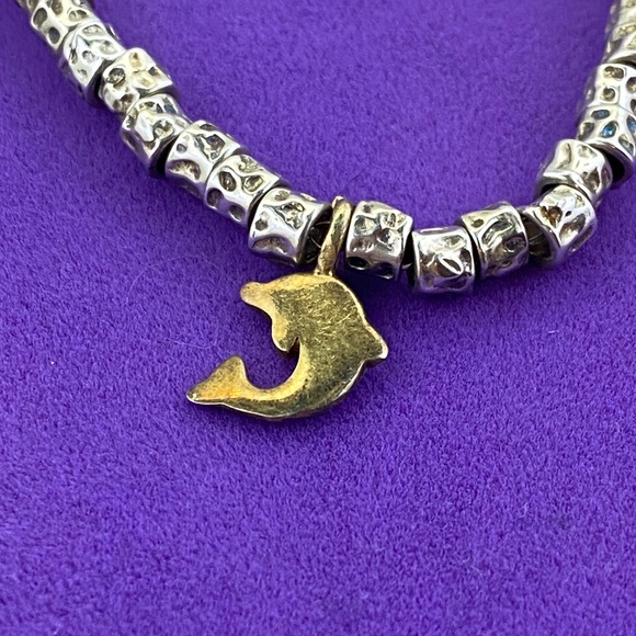 💛 DoDo Jewelry Sterling Station Bracelet | Silver Beads & Gold Animal Charms - Picture 2 of 11